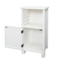 Load image into Gallery viewer, White Freestanding Wooden Storage Cabinet for Bedroom
