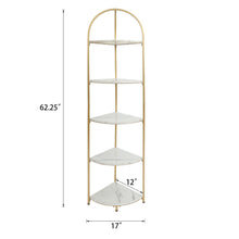 Load image into Gallery viewer, 5 Tiers Corner Freestanding Storage Shelf
